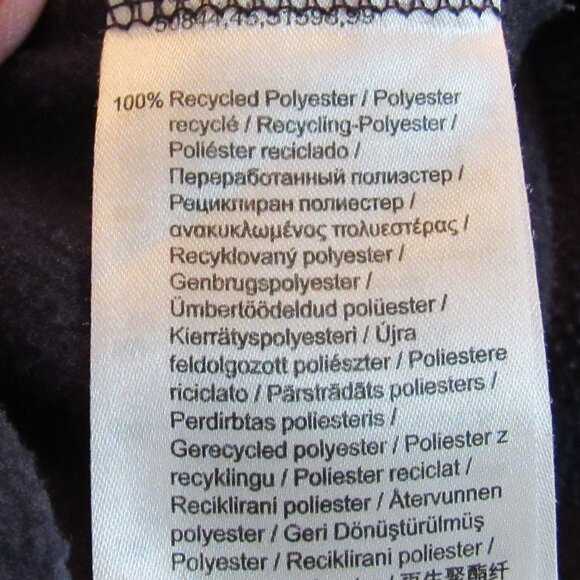 Helli Hansen Dark Blue Full-Zip Fleece Size XL 100% Recycled Material EUC - Picture 10 of 13